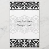 Ontwerp van geborduurde bakens briefpapier (Voorkant)