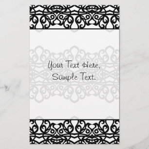 Ontwerp van geborduurde bakens briefpapier