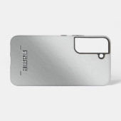 Ontwerp van geborsteld metaal - samsung galaxy hoesje (Achterkant horizontaal)