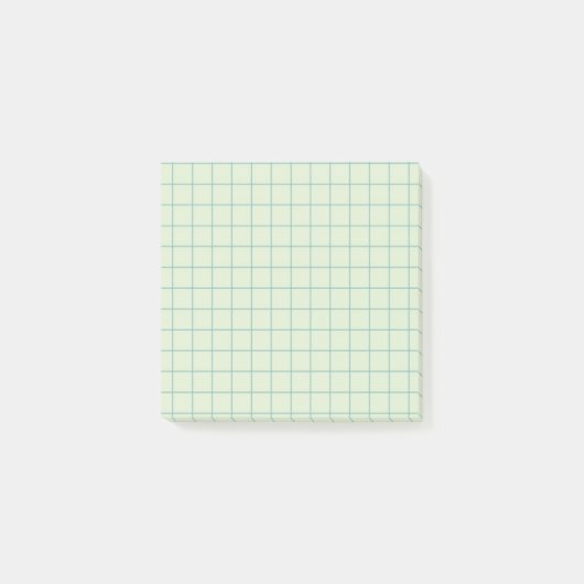 Ontwerp van gedempt Blauwgroen geruit kalmerend ra Post-it® Notes (Voorkant)