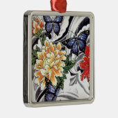 Ontwerp van geel Tattoo met pony en Butterfly Metalen Ornament (Rechts)