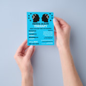 Ontwerp van geestelijke gezondheid, psychotherapeu flyer (Hand)