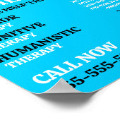 Ontwerp van geestelijke gezondheid, psychotherapeu poster (Hoek)