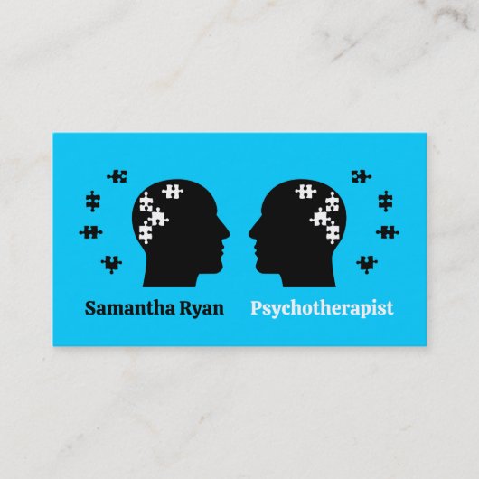 Ontwerp van geestelijke gezondheid, psychotherapeu visitekaartje (Voorkant)