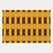 Ontwerp van gele en bruine Abstracte vormen Inpakpapier Vel (Voorkant 2)