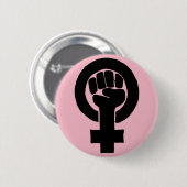 Ontwerp van gelijke rechten 2 ronde button 5,7 cm (Voorkant /achterkant)