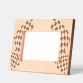 Ontwerp van geruite vlaggen gegraveerde lijstjes (Links)