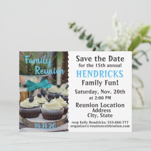 Ontwerp van gezinshereniging kaart (Staand voorkant)