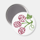 Ontwerp van gezonde voedselprijsopgave voor fitnes magneet (Voorkant / Achterkant)