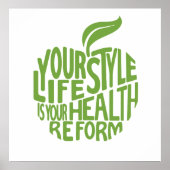 Ontwerp van gezondheids-prijsopgave. poster (Voorkant)