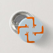 Ontwerp van Giraffe Ronde Button 3,2 Cm (Voorkant /achterkant)
