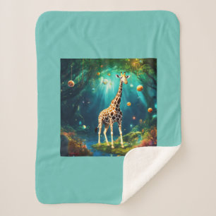 Ontwerp van Giraffe Sherpa Deken