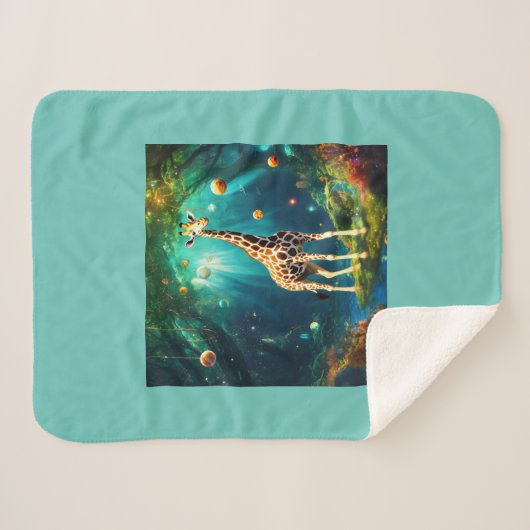 Ontwerp van Giraffe Sherpa Deken (Voorkant (horizontaal))