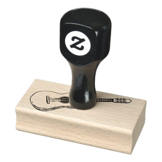 Ontwerp van gitaarschets rubberstempel (Stempel)