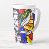 Ontwerp van Glas in lood met religieuze afbeelding Latte Mok (Rechterhoek)