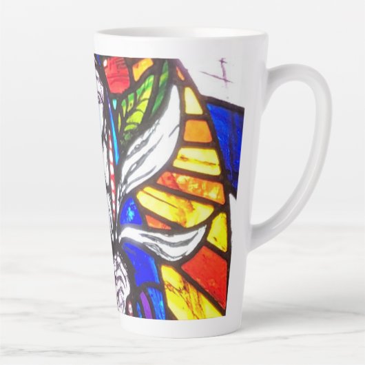 Ontwerp van Glas in lood met religieuze afbeelding Latte Mok (Rechts)