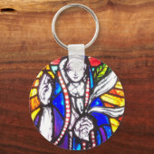 Ontwerp van Glas in lood met religieuze afbeelding Sleutelhanger (Voorkant)
