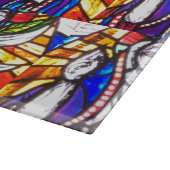 Ontwerp van Glas in lood met religieuze afbeelding Snijplank (Hoek)