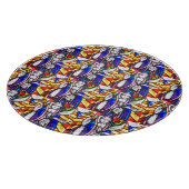 Ontwerp van Glas in lood met religieuze afbeelding Snijplank (Hoek)