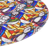 Ontwerp van Glas in lood met religieuze afbeelding Snijplank (Hoek)