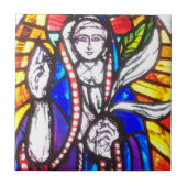 Ontwerp van Glas in lood met religieuze afbeelding Tegeltje (Voorkant)