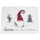 Ontwerp van Gnome en Reindeer Scandinavian Tomte Groot Cadeauzakje (Voorkant)