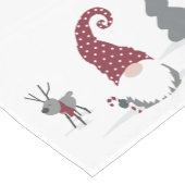 Ontwerp van Gnome en Reindeer Scandinavian Tomte Korte Tafelloper (Hoek)