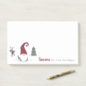 Ontwerp van Gnome en Reindeer Scandinavian Tomte Post-it® Notes (Op bureau)