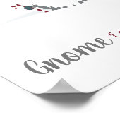 Ontwerp van Gnome en Reindeer Scandinavian Tomte Poster (Hoek)