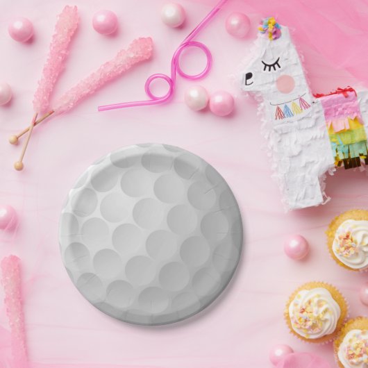 Ontwerp van Golf Ball Textern-patroon Papieren Bordje (Feest)