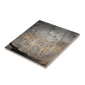 Ontwerp van Gopher Tortoise Shell Tegeltje (Zijkant)