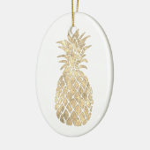 ontwerp van gouden anananas keramisch ornament (Links)