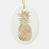 ontwerp van gouden anananas keramisch ornament (Achterkant)