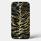 Ontwerp van gouden tijgerstrepen Case-Mate iPhone case (Achterkant)