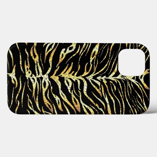 Ontwerp van gouden tijgerstrepen Case-Mate iPhone case (Achterkant (horizontaal))