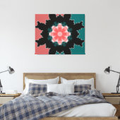 Ontwerp van grafisch Indiase rajasthani Canvas Afdruk (Insitu (Slaapkamer))