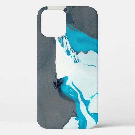 ontwerp van grijze en waterige marmer Case-Mate iPhone case (Achterkant)
