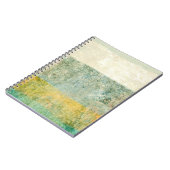 Ontwerp van groenboek met kleurrijke groenen notitieboek (Linkerzijde)