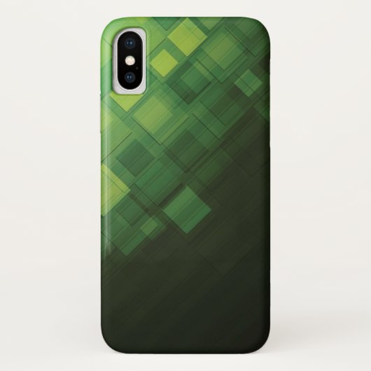 Ontwerp van groene abstracte technologie Case-Mate iPhone case (Achterkant)