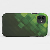 Ontwerp van groene abstracte technologie Case-Mate iPhone case (Achterkant (horizontaal))