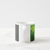 Ontwerp van groene abstracte technologie espresso kop (Achterkant)