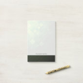 Ontwerp van groene abstracte technologie post-it® notes (Op bureau)