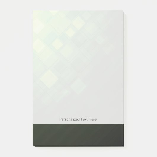 Ontwerp van groene abstracte technologie post-it® notes (Voorkant)