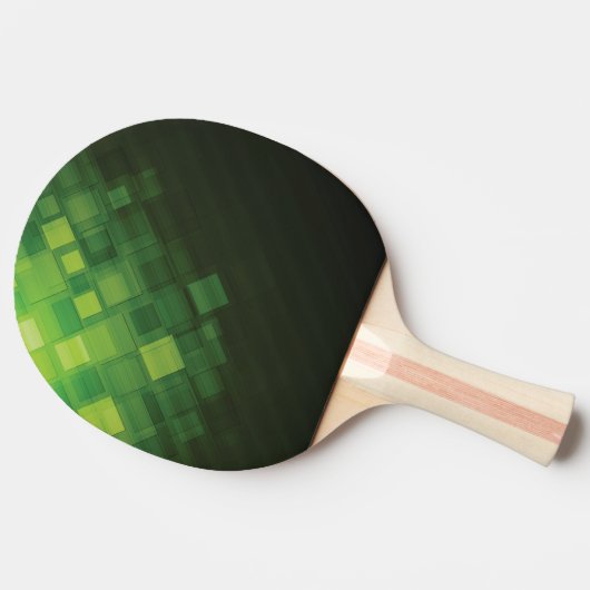 Ontwerp van groene abstracte technologie tafeltennisbatje (Zijkant)