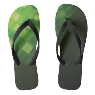Ontwerp van groene abstracte technologie teenslippers