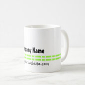 Ontwerp van groene link Kantoor Koffiemok (Voorkant rechts)