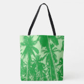 Ontwerp van groene palmbomen tote bag (Voorkant)