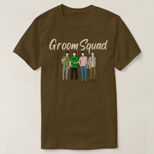Ontwerp van Groom Squad Bachelor Party T-shirt (Design voorkant)