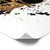 ontwerp van grunge drummer poster (Hoek)