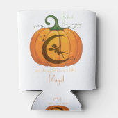 ontwerp van Halloween Pumpkin Fairy Blikjeskoeler (Achterkant)